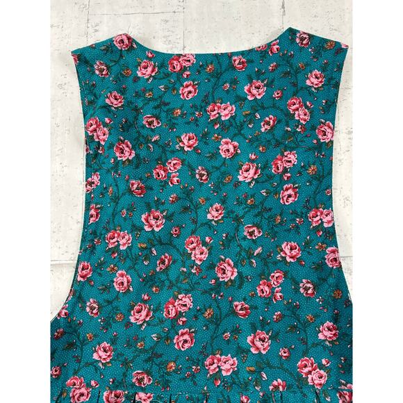 Floral Teal Midi Dress - Picture 5 of 10